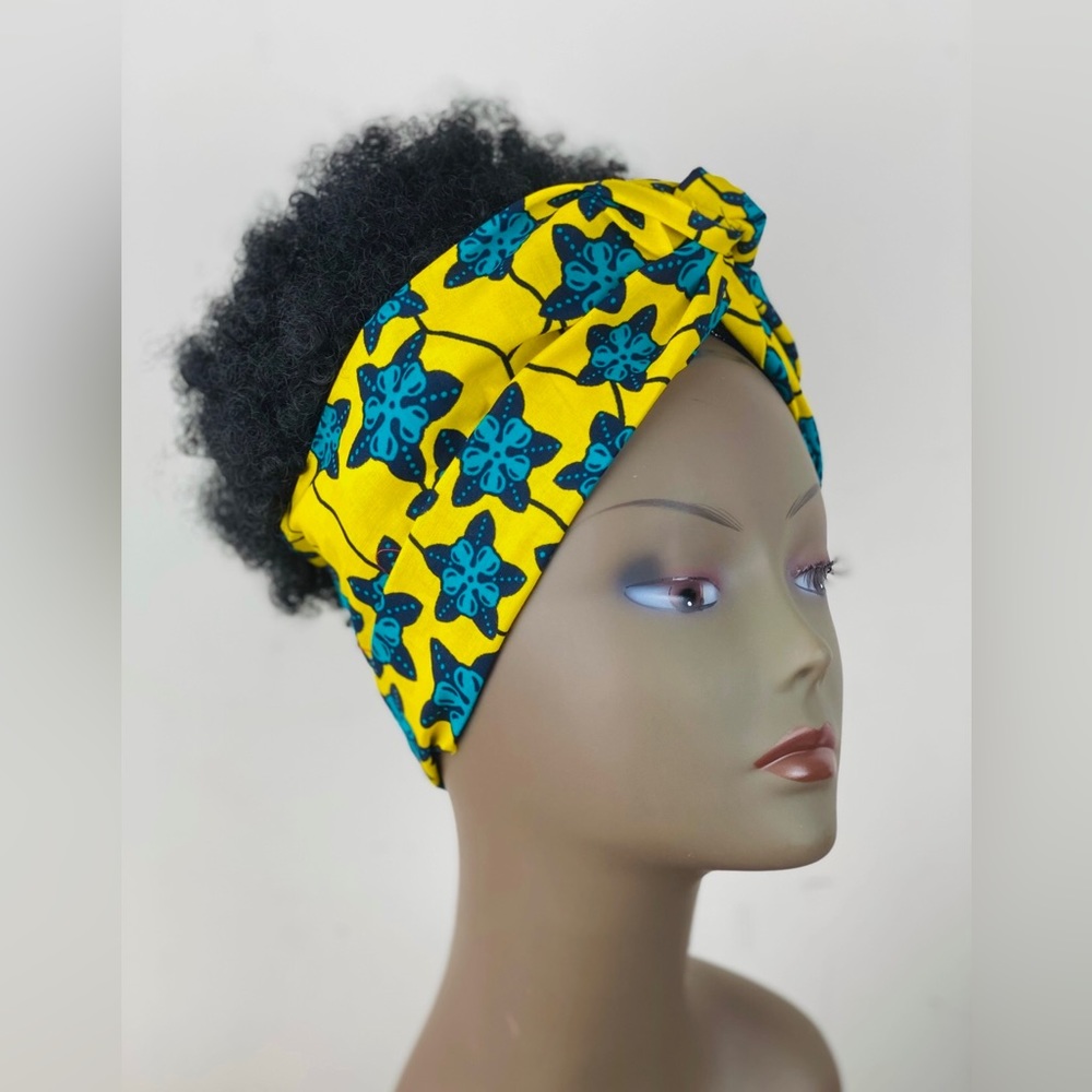 African Print Ankara Multicolor Cotton Turban